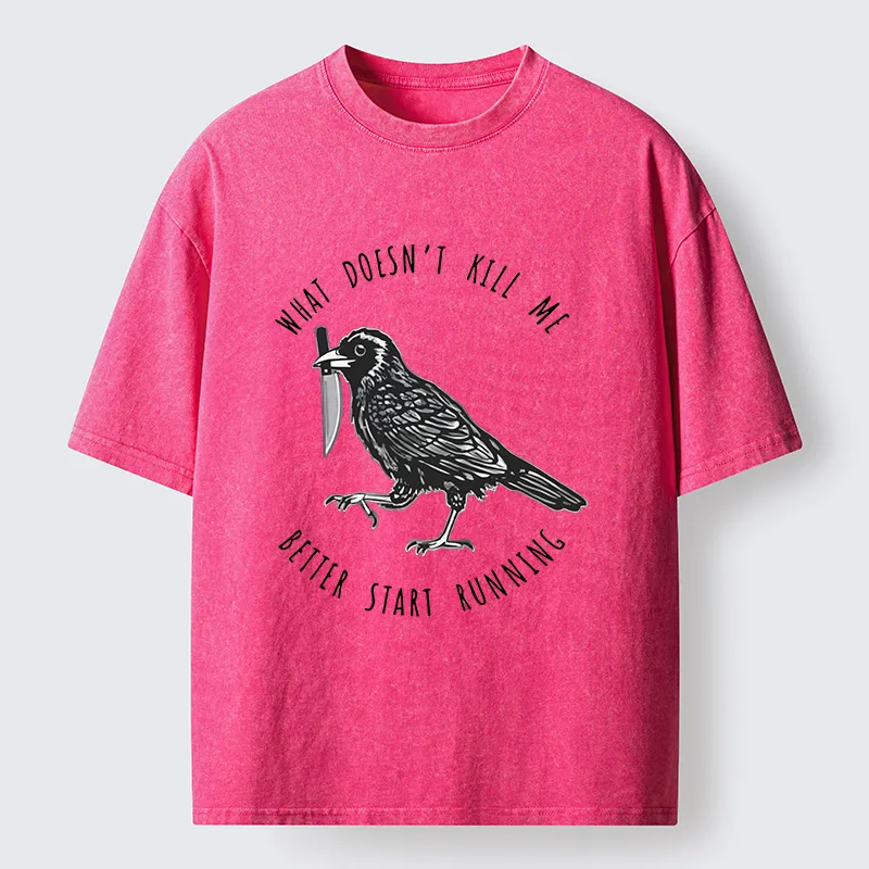 Tokyo-Tiger Clever Crow Washed T-Shirt
