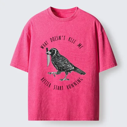 Tokyo-Tiger Clever Crow Washed T-Shirt