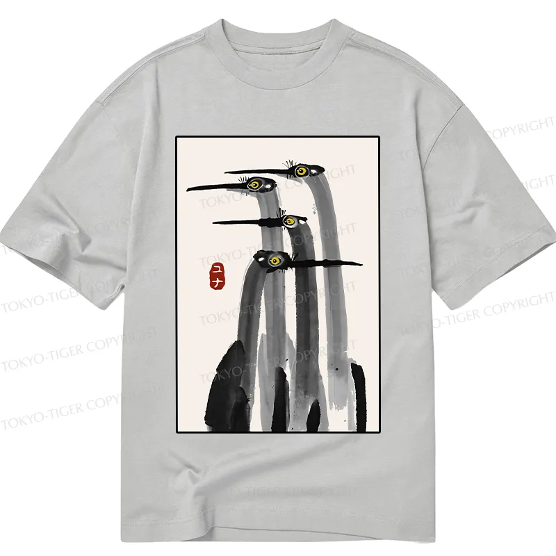 Tokyo-Tiger Japanese Crane Poster Classic T-Shirt