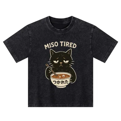 Tokyo-Tiger I’m So Tired Kids Washed T-Shirt