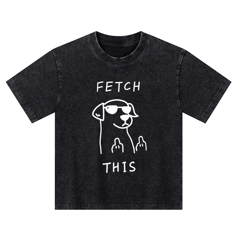 Tokyo-Tiger Rebellious Dog Kids Washed T-Shirt