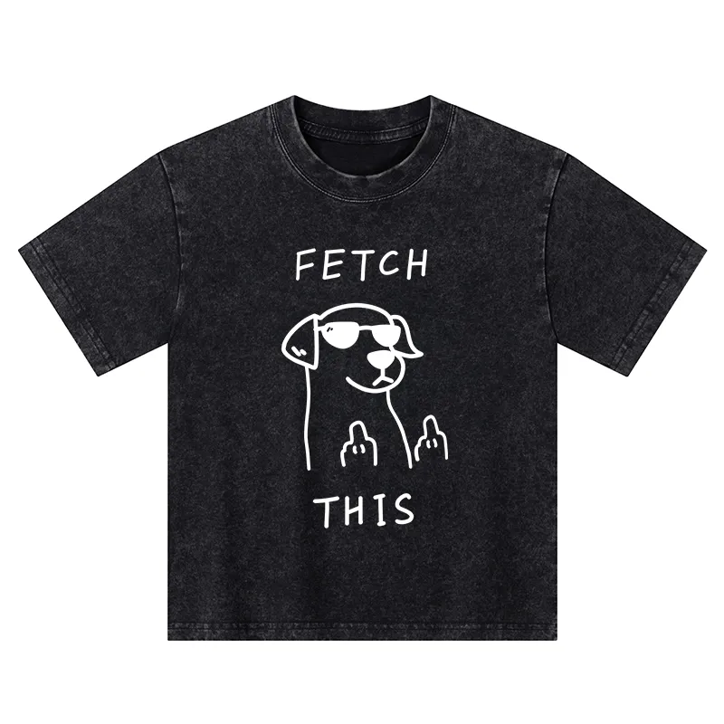 Tokyo-Tiger Rebellious Dog Kids Washed T-Shirt