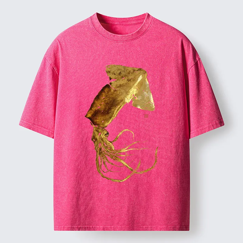 Tokyo-Tiger Golden Squid Washed T-Shirt