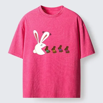 Tokyo-Tiger Fun Of The Easter Bunny Washed T-Shirt