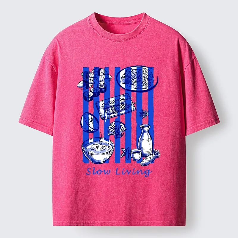 Tokyo-Tiger Slow Living Moments Washed T-Shirt
