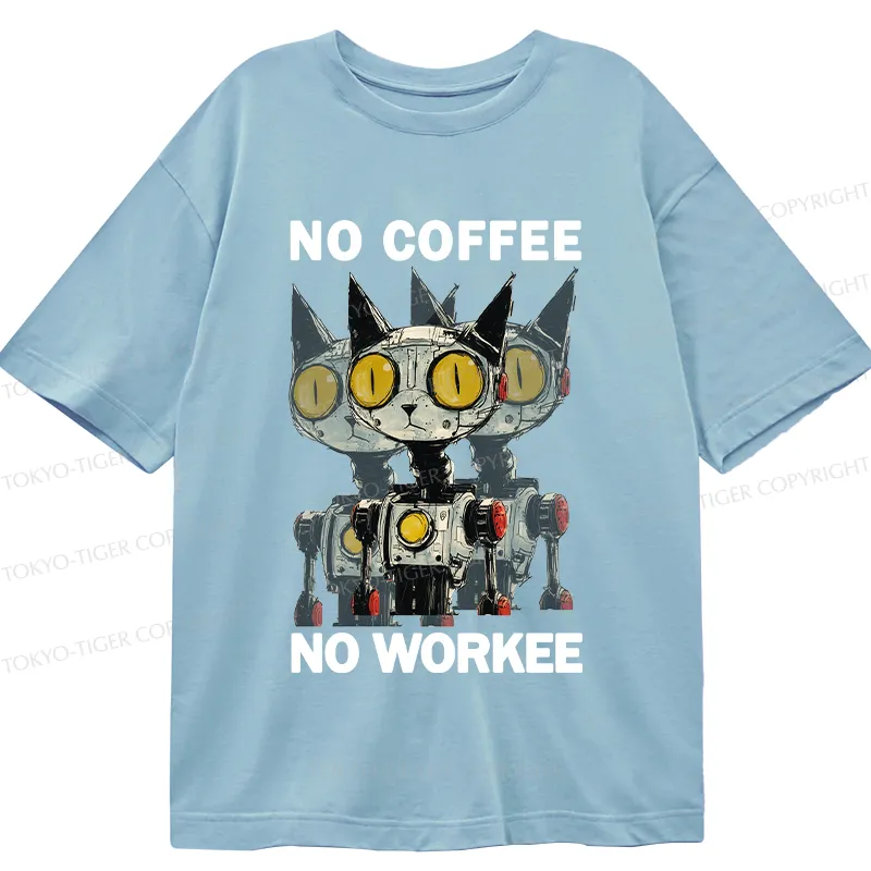 Tokyo-Tiger No Coffee No Workee Classic T-Shirt
