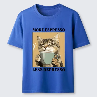 Tokyo-Tiger Cute Cat Drinking Coffee Classic T-Shirt