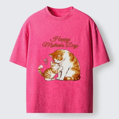 Tokyo-Tiger Love Of Cats Washed T-Shirt