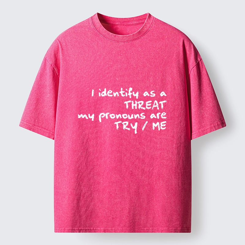 Tokyo-Tiger Don’t Test Me, I’m A Threat Washed T-Shirt