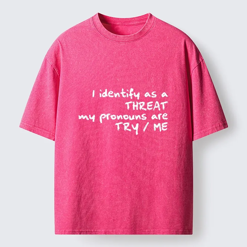 Tokyo-Tiger Don’t Test Me, I’m A Threat Washed T-Shirt