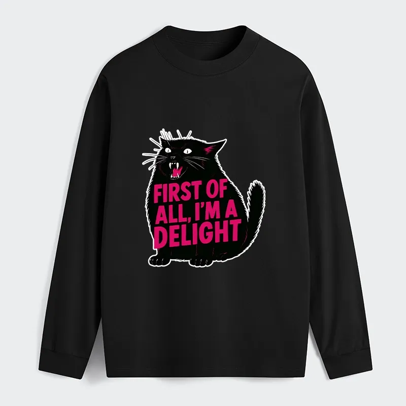 Tokyo-Tiger Roaring Black Cat Classic Long Sleeve T-Shirt