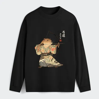 Tokyo-Tiger Capybara Archery Classic Long Sleeve T-Shirt