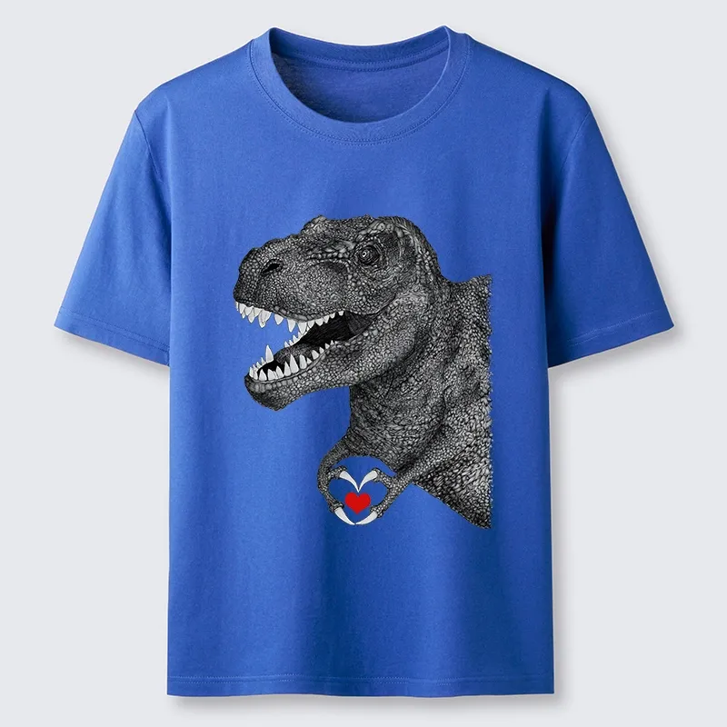 Tokyo-Tiger Dinosaur Making A Heart Shape Classic T-Shirt