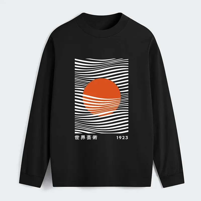 Tokyo-Tiger Minimalist Art Sun Classic Long Sleeve T-Shirt