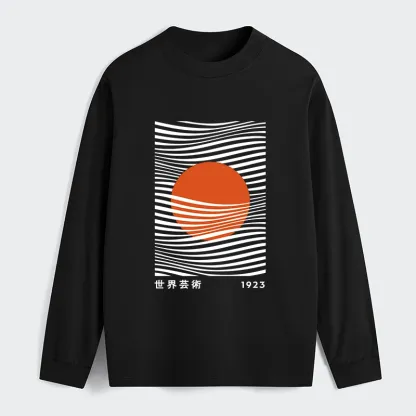 Tokyo-Tiger Minimalist Art Sun Classic Long Sleeve T-Shirt