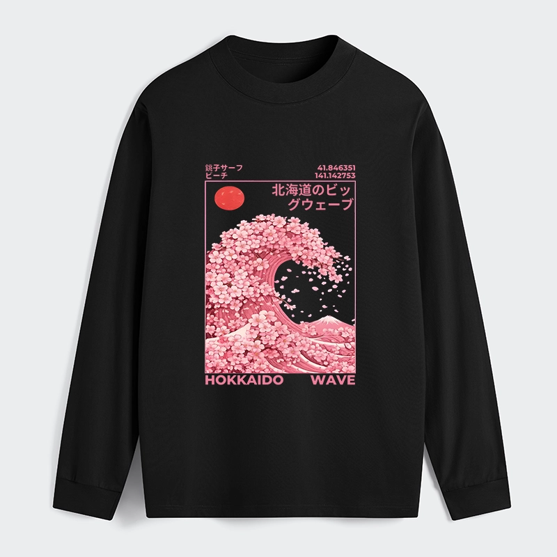 Tokyo-Tiger Sakura Wave Classic Long Sleeve T-Shirt