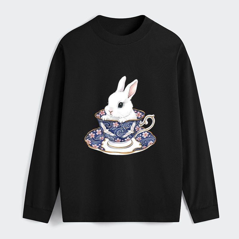 Tokyo-Tiger Cute Rabbit Tea Set Classic Long Sleeve T-Shirt