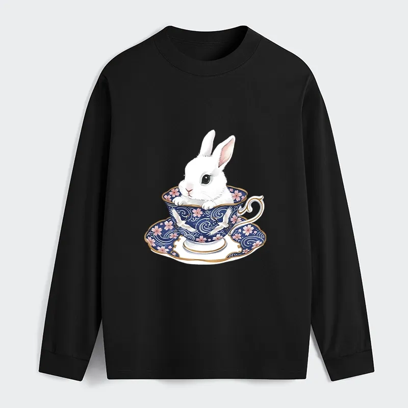 Tokyo-Tiger Cute Rabbit Tea Set Classic Long Sleeve T-Shirt