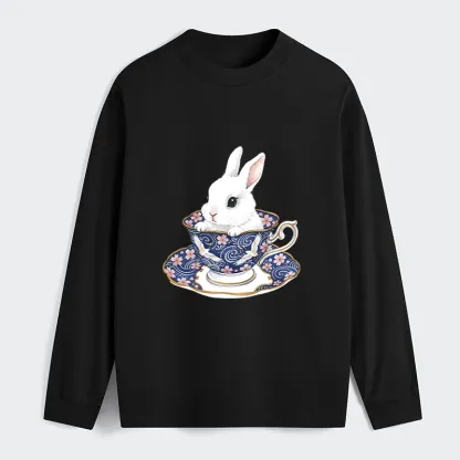Tokyo-Tiger Cute Rabbit Tea Set Classic Long Sleeve T-Shirt