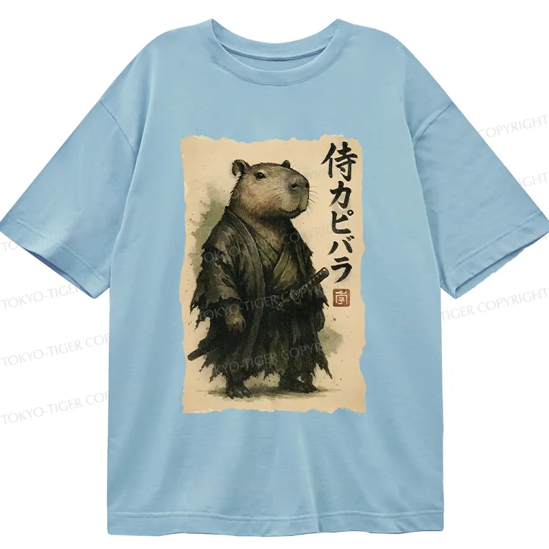 Tokyo-Tiger Capybara Samurai Classic T-Shirt