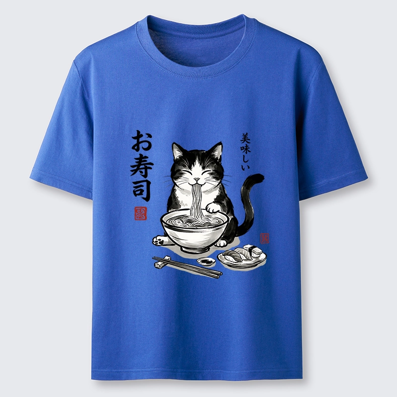 Tokyo-Tiger Cats Eat Japanese Food Classic T-Shirt
