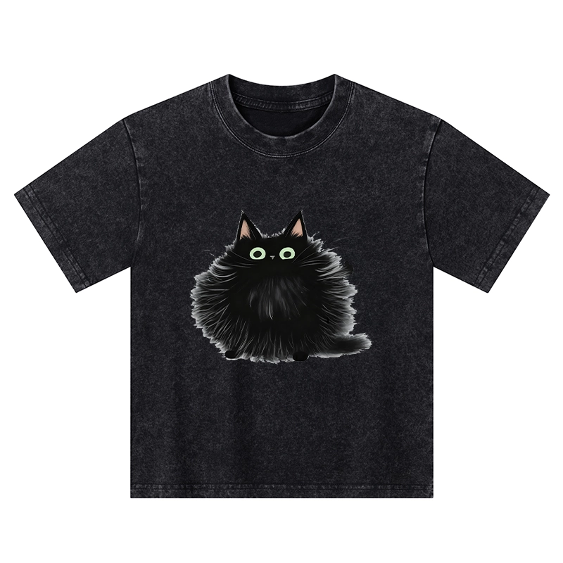 Tokyo-Tiger Cat's Approval Kids Washed T-Shirt