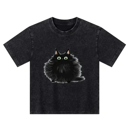 Tokyo-Tiger Cat's Approval Kids Washed T-Shirt