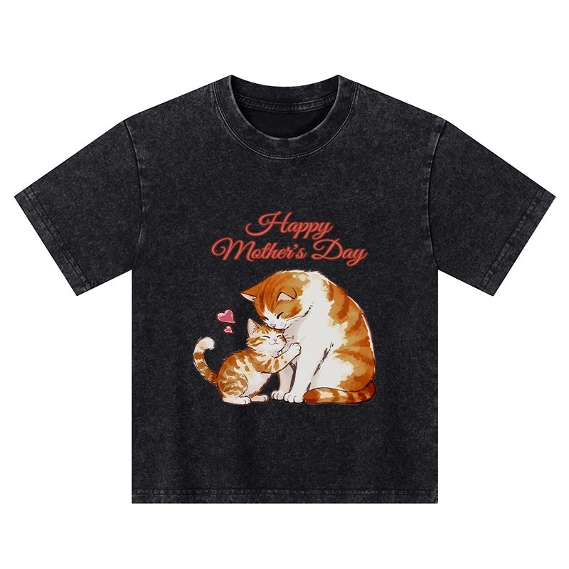Tokyo-Tiger Love Of Cats Kids Washed T-Shirt