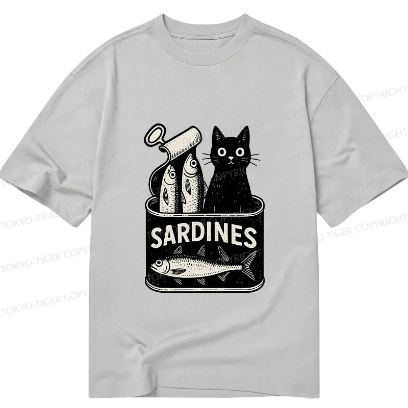 Tokyo-Tiger Cat And Canned Fish Classic T-Shirt Sale
