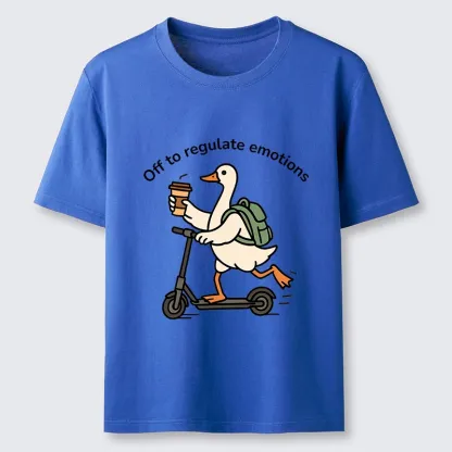 Tokyo-Tiger Scooter-Riding Duck’s Self-Care Classic T-Shirt
