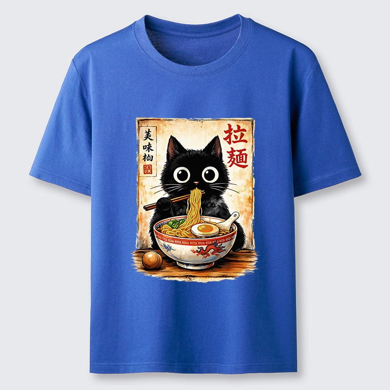 Tokyo-Tiger Cute Cat Slurping Ramen Classic T-Shirt