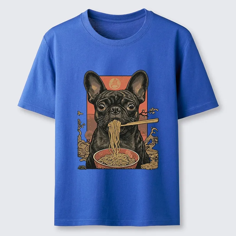 Tokyo-Tiger Vintage Style Dog And Ramen Art Classic T-Shirt Sale
