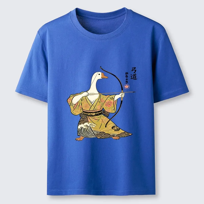 Tokyo-Tiger Goose In Kimono With Bow Classic T-Shirt
