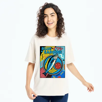 Tokyo-Tiger Memphis Style Sardine Washed T-Shirt