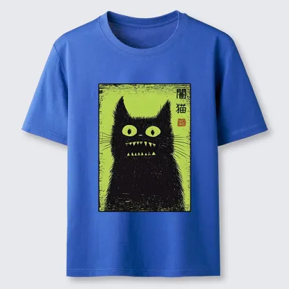 Tokyo-Tiger Spooky Black Cat Japanese Classic T-Shirt