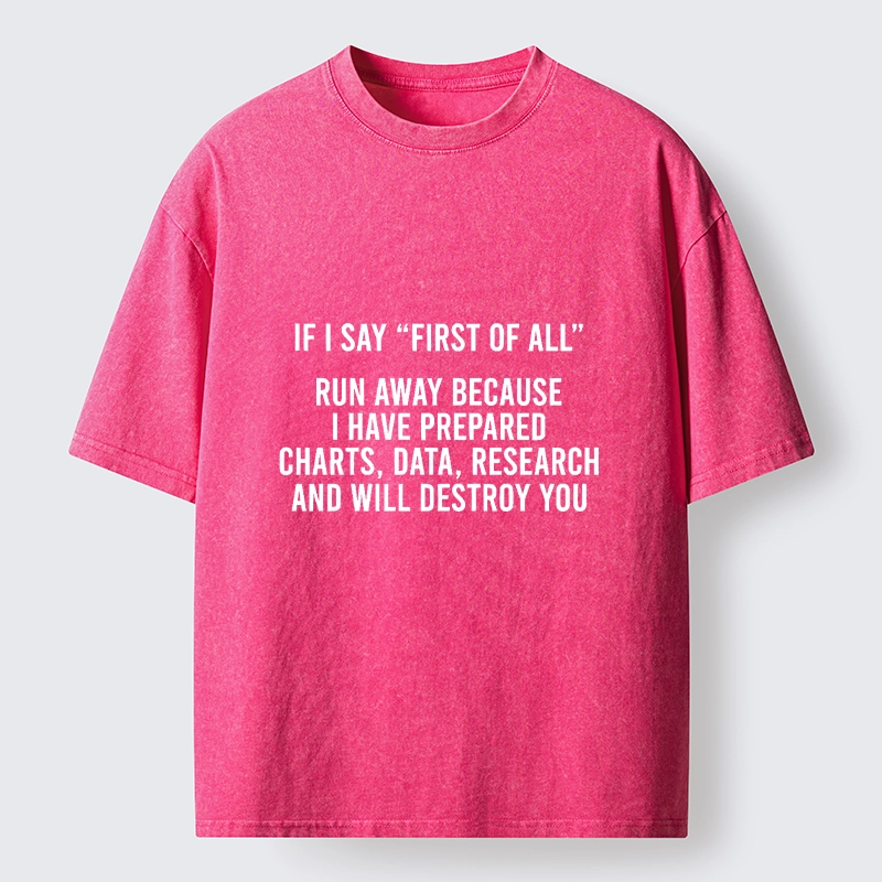 Tokyo-Tiger First Of All Debate Meme Washed T-Shirt