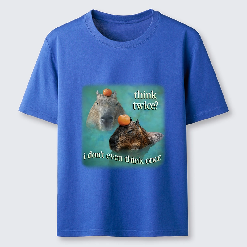 Tokyo-Tiger Capybara Think Twice Funny Meme Classic T-Shirt