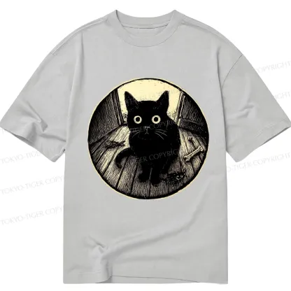Tokyo-Tiger Waiting Black Cat Classic T-Shirt