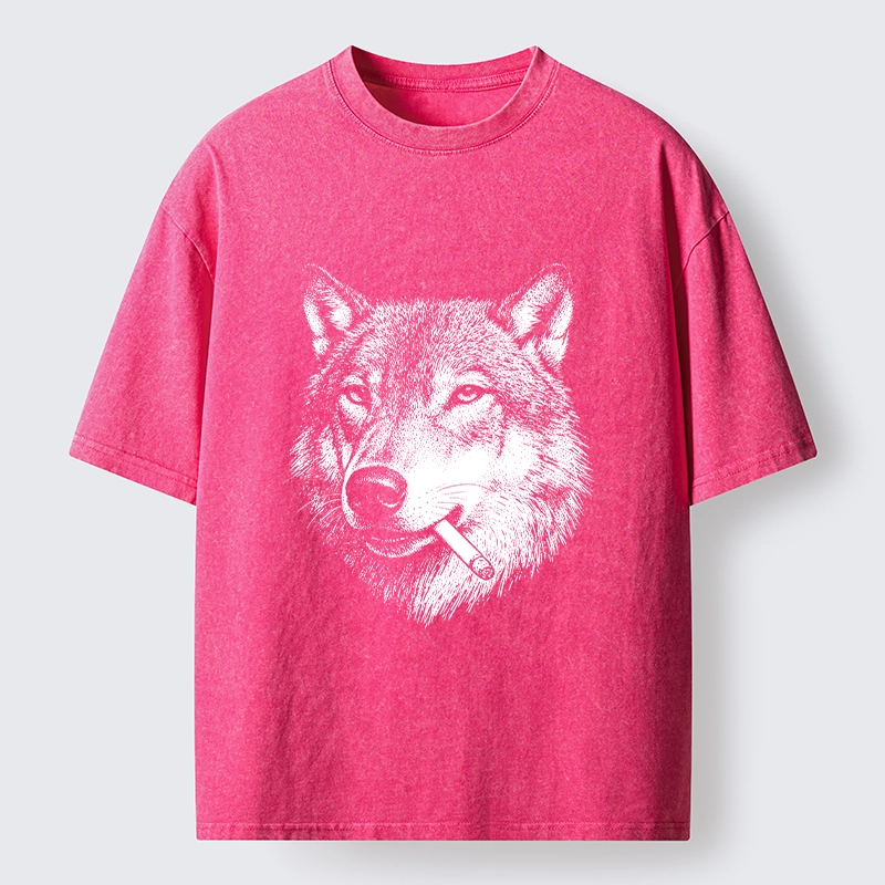 Tokyo-Tiger Cool Wolf Meme Bad Decisions Pending Washed T-Shirt