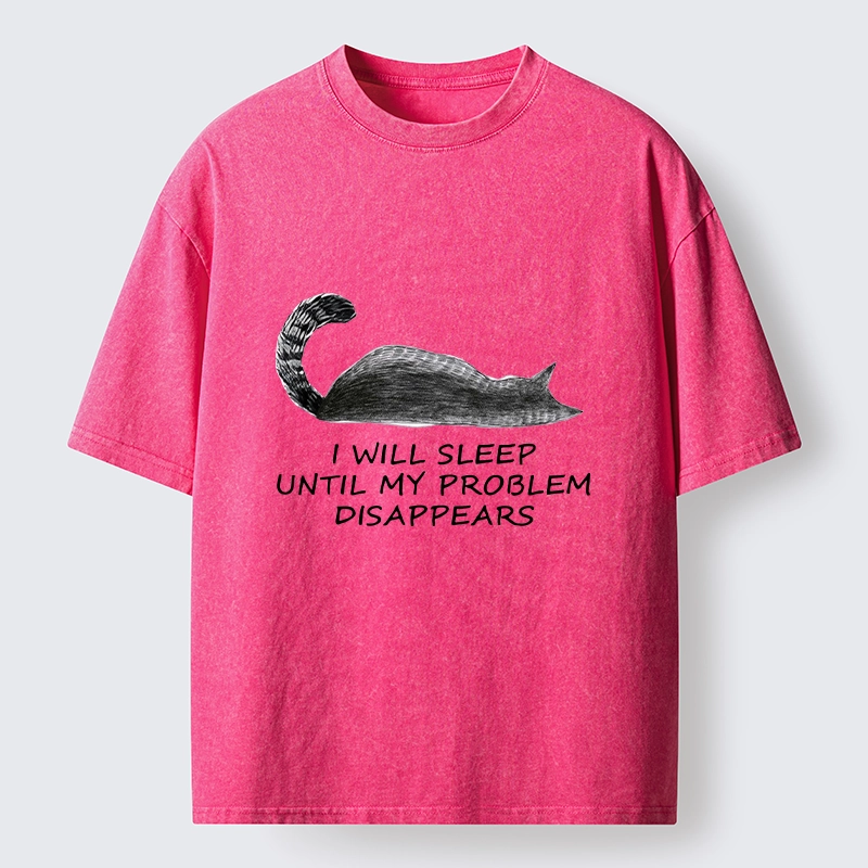 Tokyo-Tiger Meme Cat Nap Till World Fixes Itself Washed T-Shirt