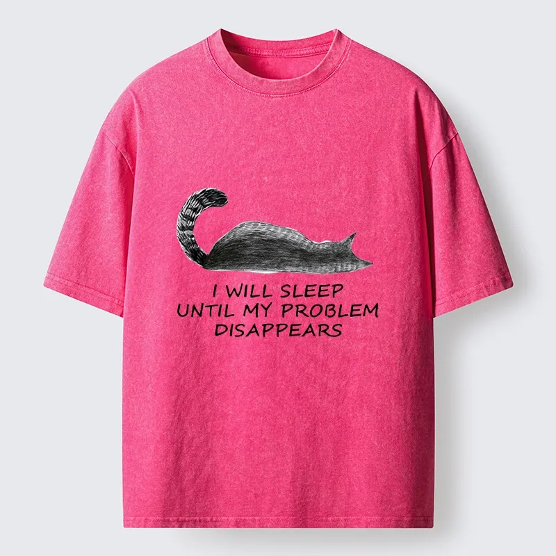 Tokyo-Tiger Meme Cat Nap Till World Fixes Itself Washed T-Shirt