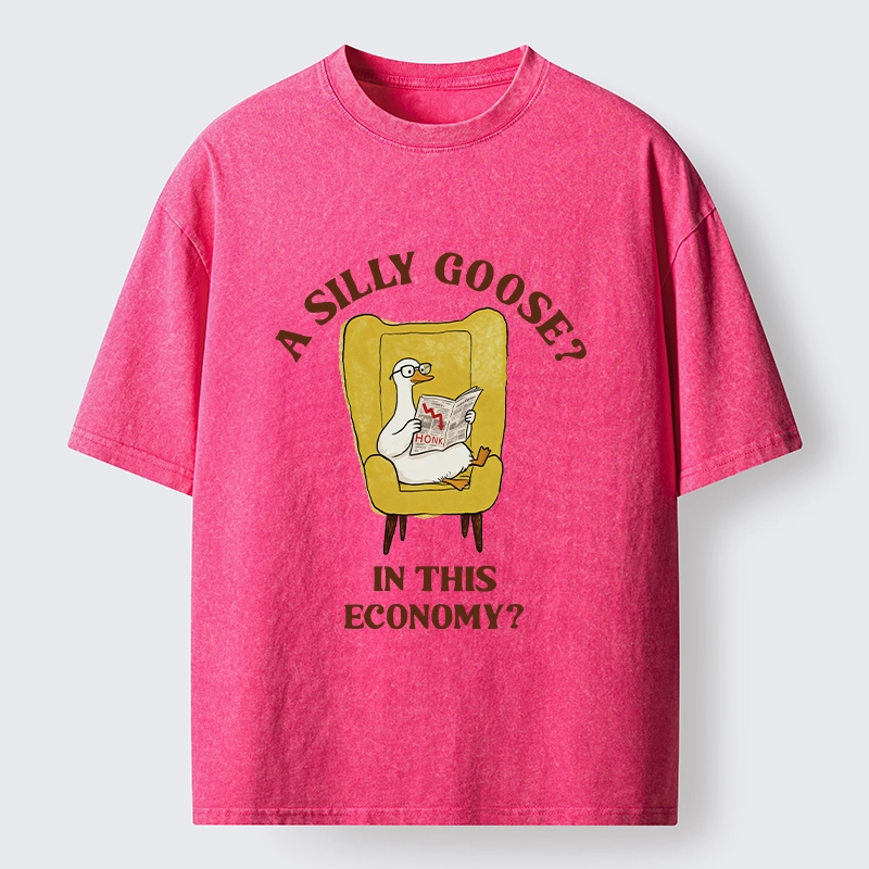 Tokyo-Tiger Meme Goose Surviving The Recession Washed T-Shirt