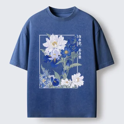 Tokyo-Tiger Blossoms Of The Firmament Washed T-Shirt