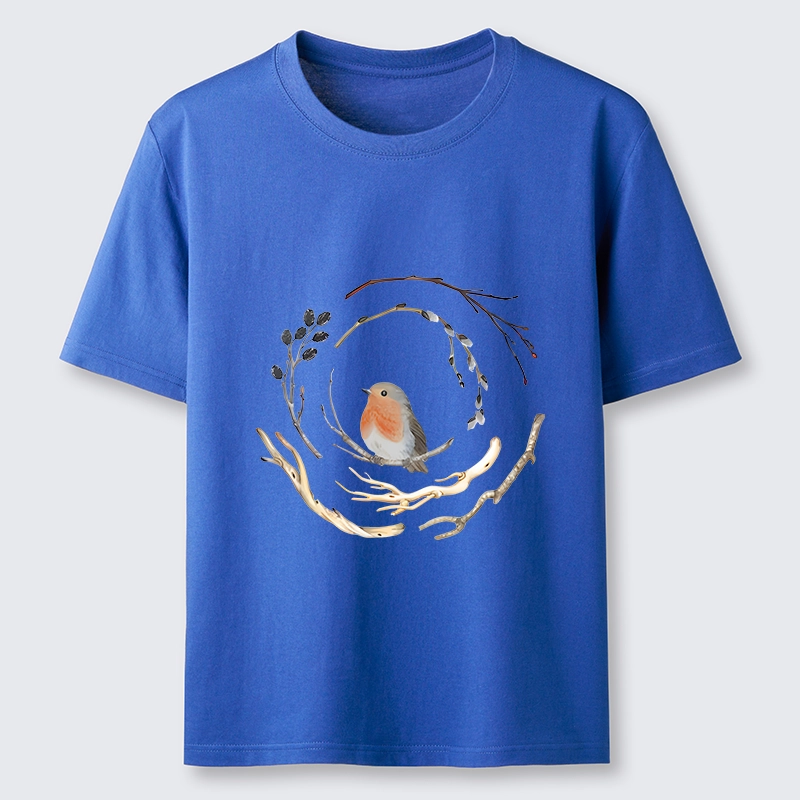Tokyo-Tiger Cute Robin On Branch Classic T-Shirt