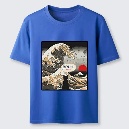 Tokyo-Tiger Great Wave Cat Bruh Classic T-Shirt