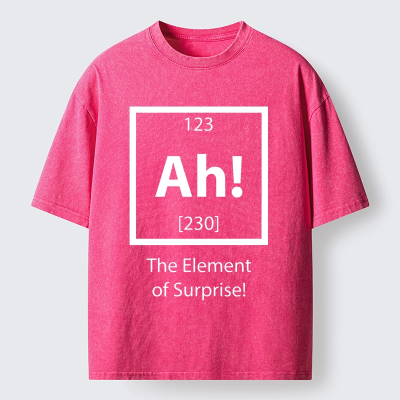 Tokyo-Tiger Surprise Element Joyful Meme Washed T-Shirt