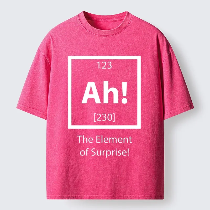 Tokyo-Tiger Surprise Element Joyful Meme Washed T-Shirt