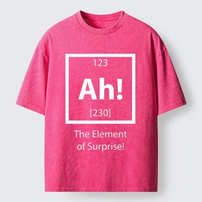 Tokyo-Tiger Surprise Element Joyful Meme Washed T-Shirt