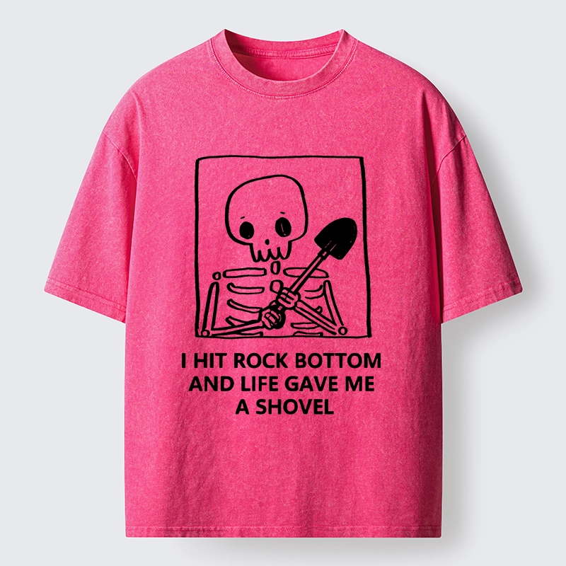 Tokyo-Tiger Relatable Skeleton Life Meme Washed T-Shirt