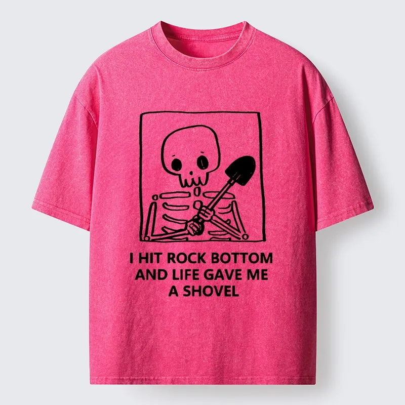 Tokyo-Tiger Relatable Skeleton Life Meme Washed T-Shirt